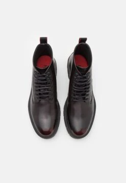 Hugo Denzel - Veterboots - Dark Red -Stijlvolle Schoenen 0639bcf47a7e436bb2dde2eb98bdfc78