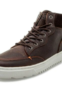 Dundee L52- Sneakers Hoog - Drk Brw Of Wht -Stijlvolle Schoenen 0f97989424df4462a8e44a7820f5a567