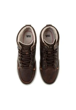 Dundee L52- Sneakers Hoog - Drk Brw Of Wht -Stijlvolle Schoenen 450490425de04455988edfa71d55fcc2