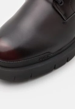 Hugo Denzel - Veterboots - Dark Red -Stijlvolle Schoenen 4b58198dfa3a4258acc3969b517541e7
