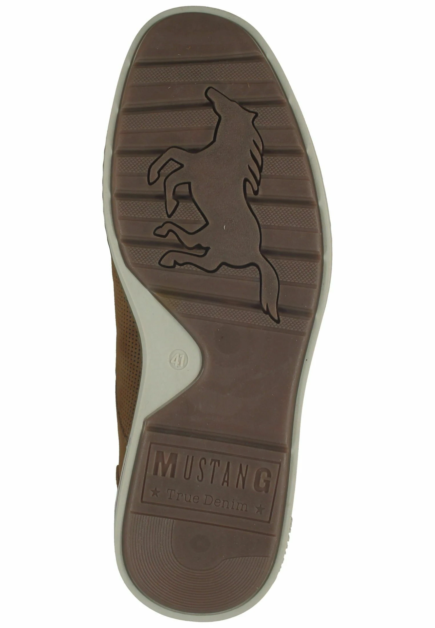 Mustang Sportieve Veterschoenen - Cognac 6 Mustang Sportieve Veterschoenen - Cognac - Afbeelding 4