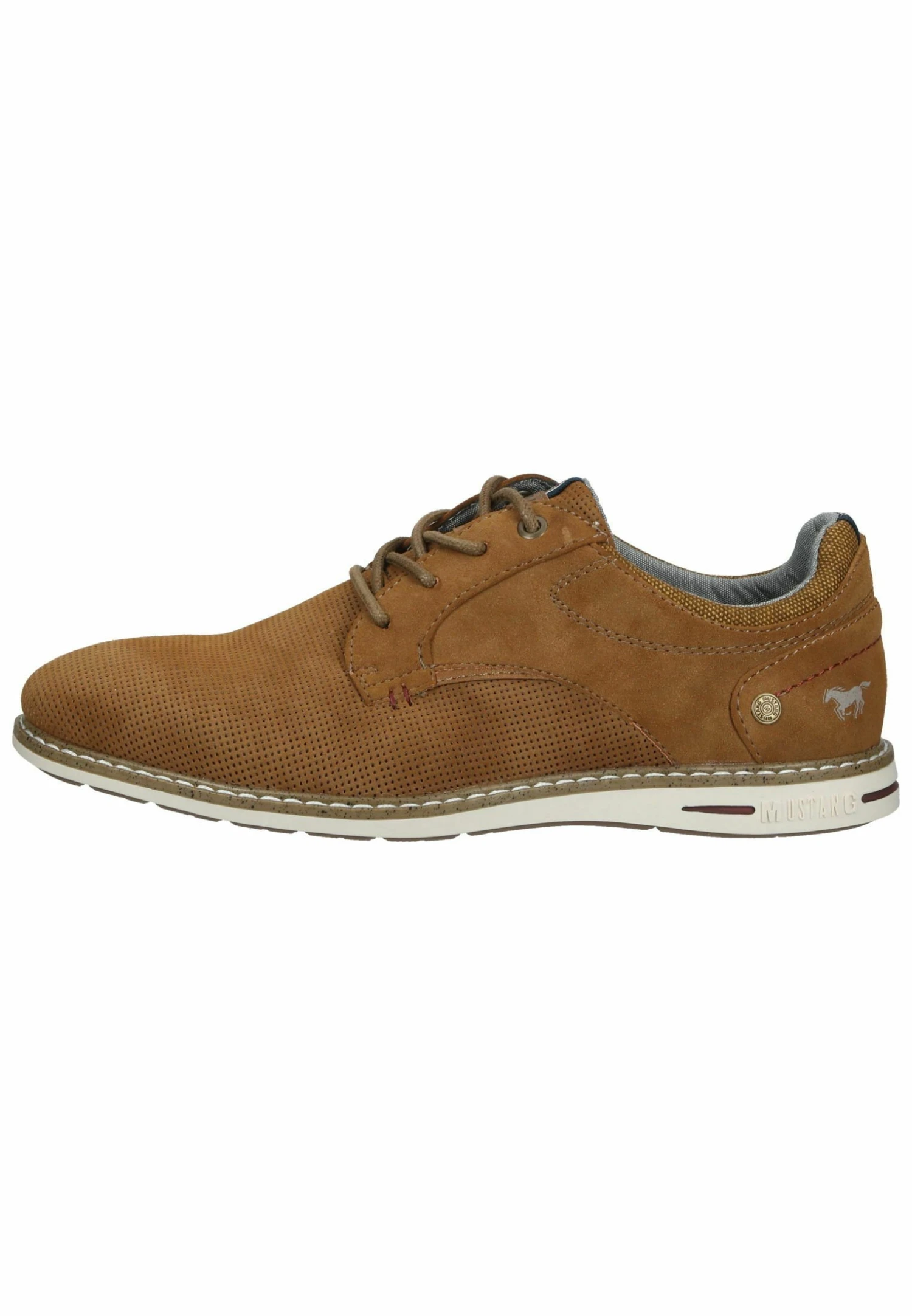 Mustang Sportieve Veterschoenen - Cognac 3 Mustang Sportieve Veterschoenen - Cognac