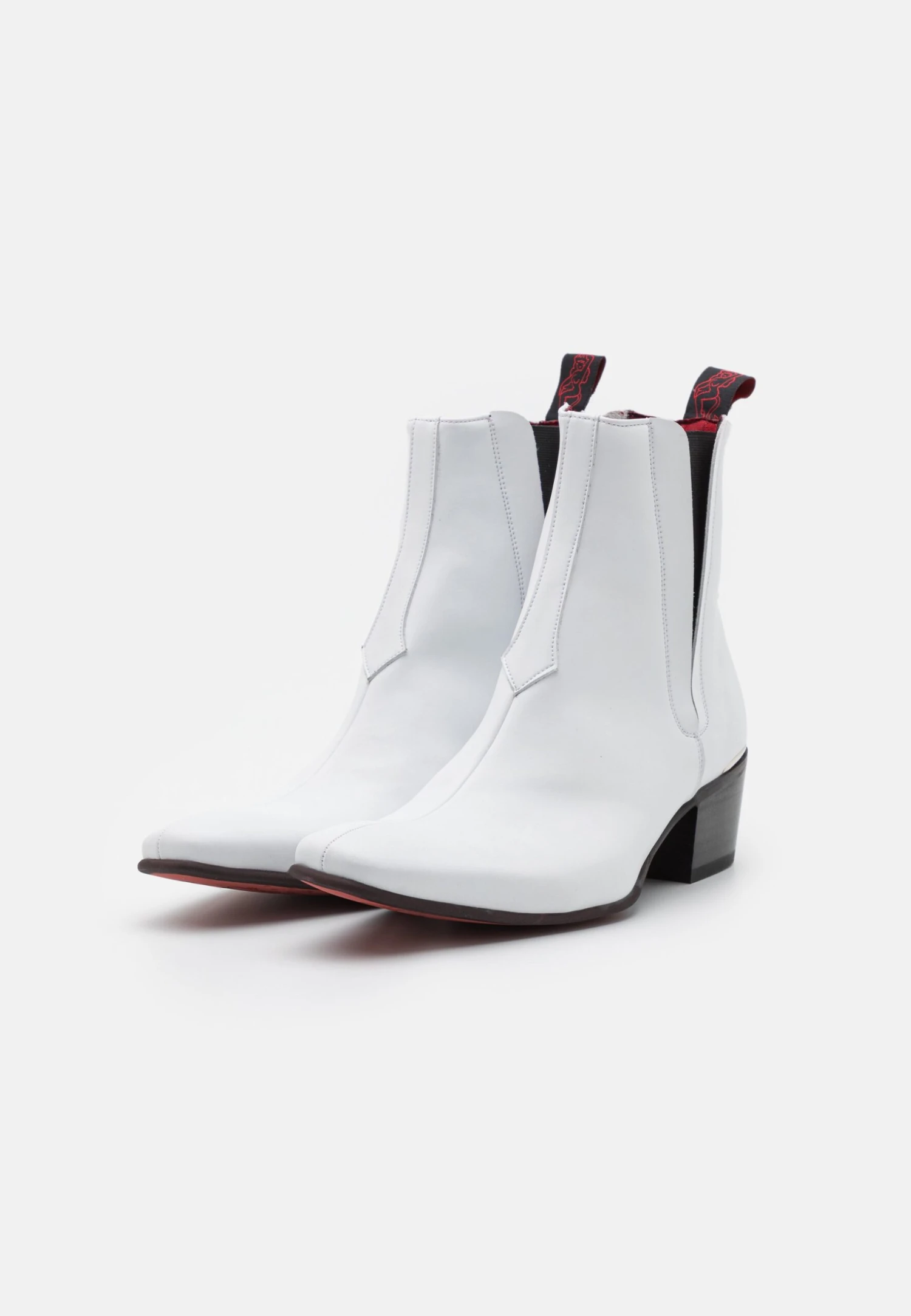 Manero Unisex - Cowboy-/Bikerlaarsjes - White 4 Manero Unisex - Cowboy-/Bikerlaarsjes - White - Afbeelding 2