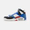 EA7 Emporio Armani New Basket Unisex - Sneakers Hoog - Black/Baltimora/Rachingred/White -Stijlvolle Schoenen a82206179aea4da59ea087513a657591