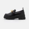Buffalo Aspha Loafer Chain - Instappers - Black