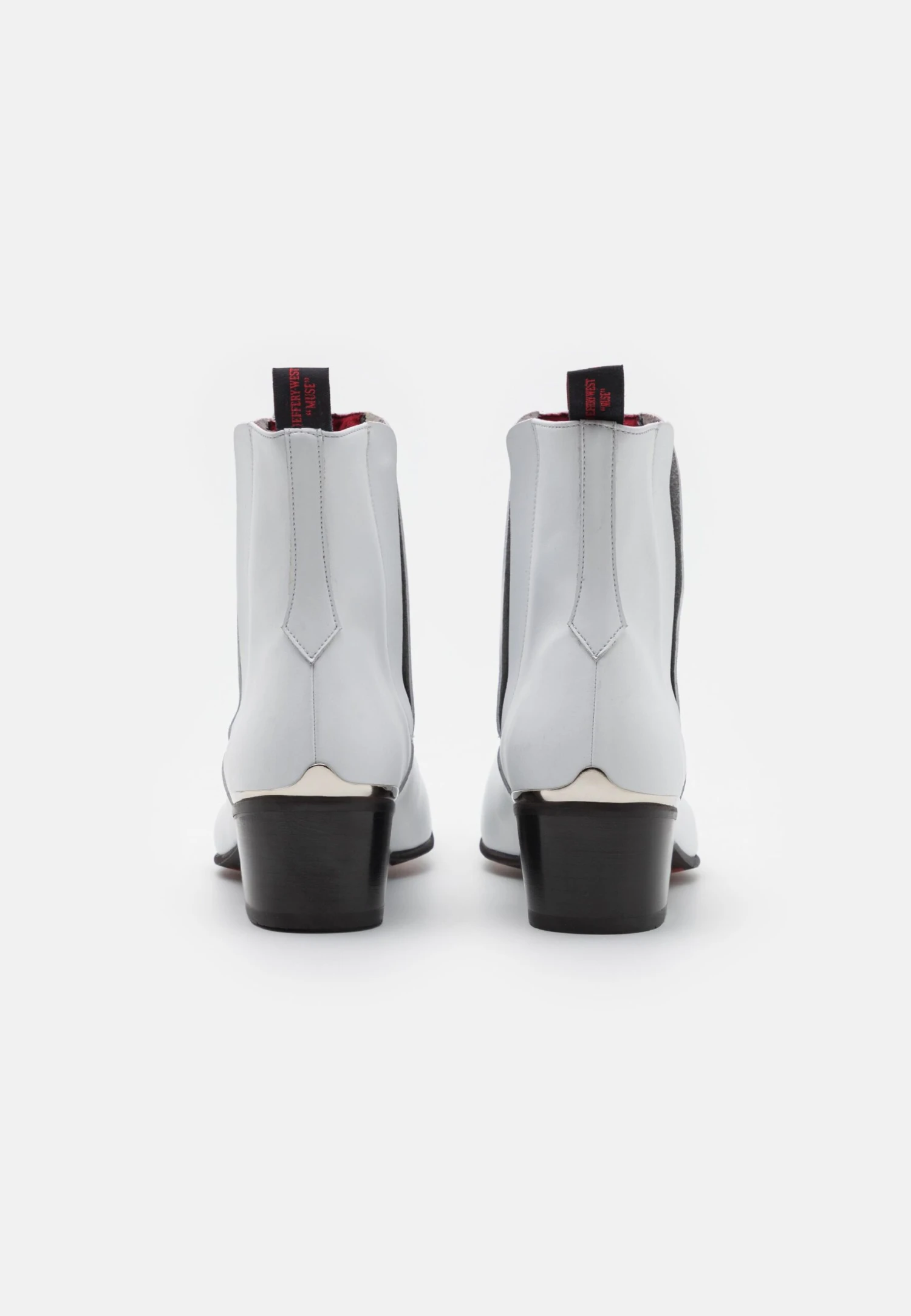 Manero Unisex - Cowboy-/Bikerlaarsjes - White 5 Manero Unisex - Cowboy-/Bikerlaarsjes - White - Afbeelding 3