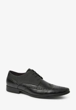 Next Wide Fit Brogue Standard - Veterschoenen - Black -Stijlvolle Schoenen ce95dcb34a78401bb16c71192a765dd6