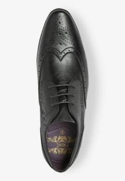 Next Wide Fit Brogue Standard - Veterschoenen - Black -Stijlvolle Schoenen de0da9b8e5b94f5ebc106e928b65c5a4