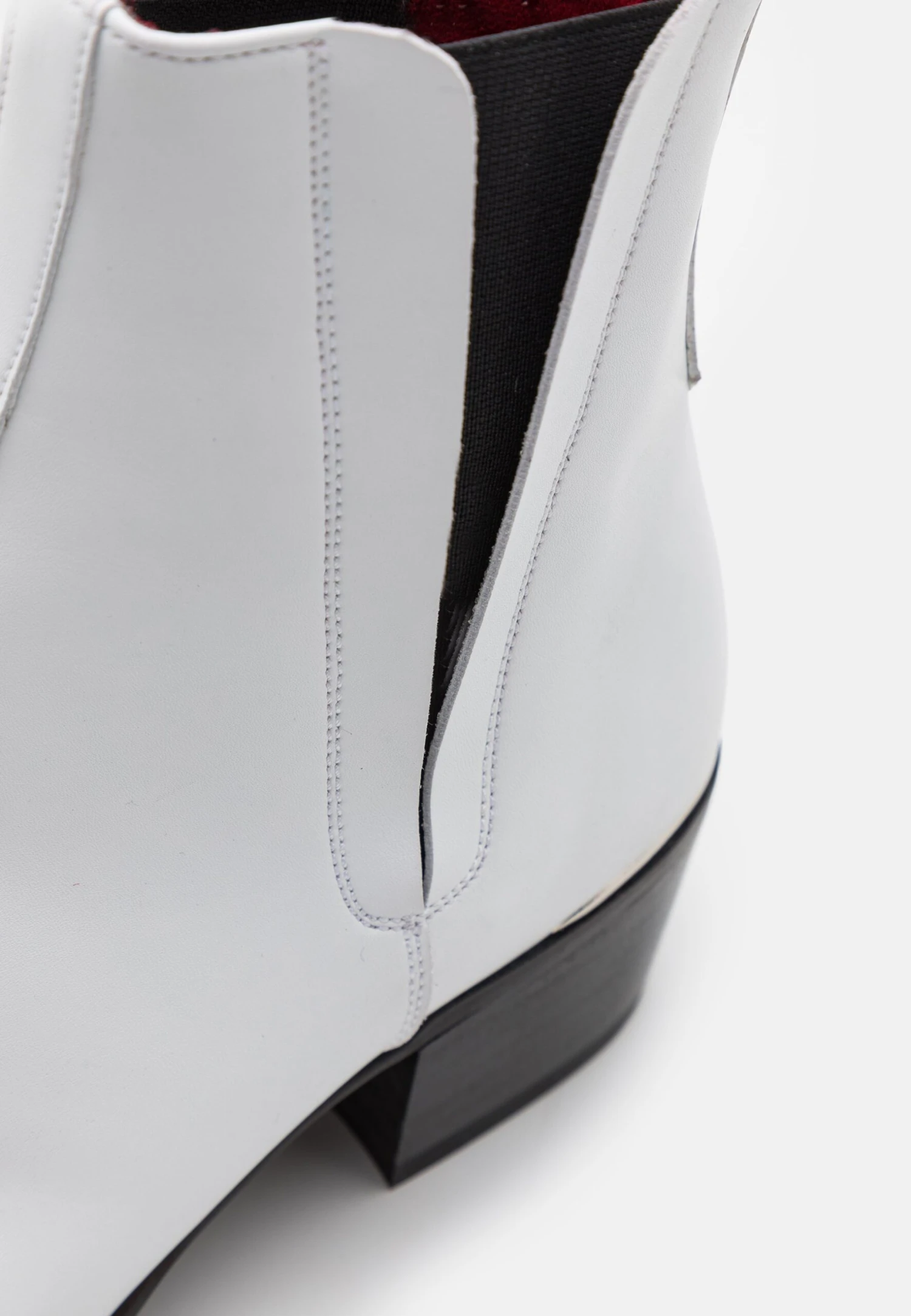 Manero Unisex - Cowboy-/Bikerlaarsjes - White 8 Manero Unisex - Cowboy-/Bikerlaarsjes - White - Afbeelding 6