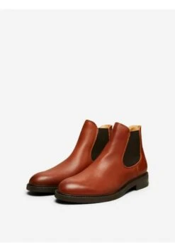 Selected Homme Slhblake - Korte Laarzen - Cognac -Stijlvolle Schoenen e3e0e7eac2e340efbfa7b4e09669bb3c