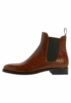 Giancarlo- Korte Laarzen - Brown Croco Printed Calf